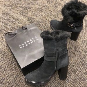 Barney’s New York Black Suede boots